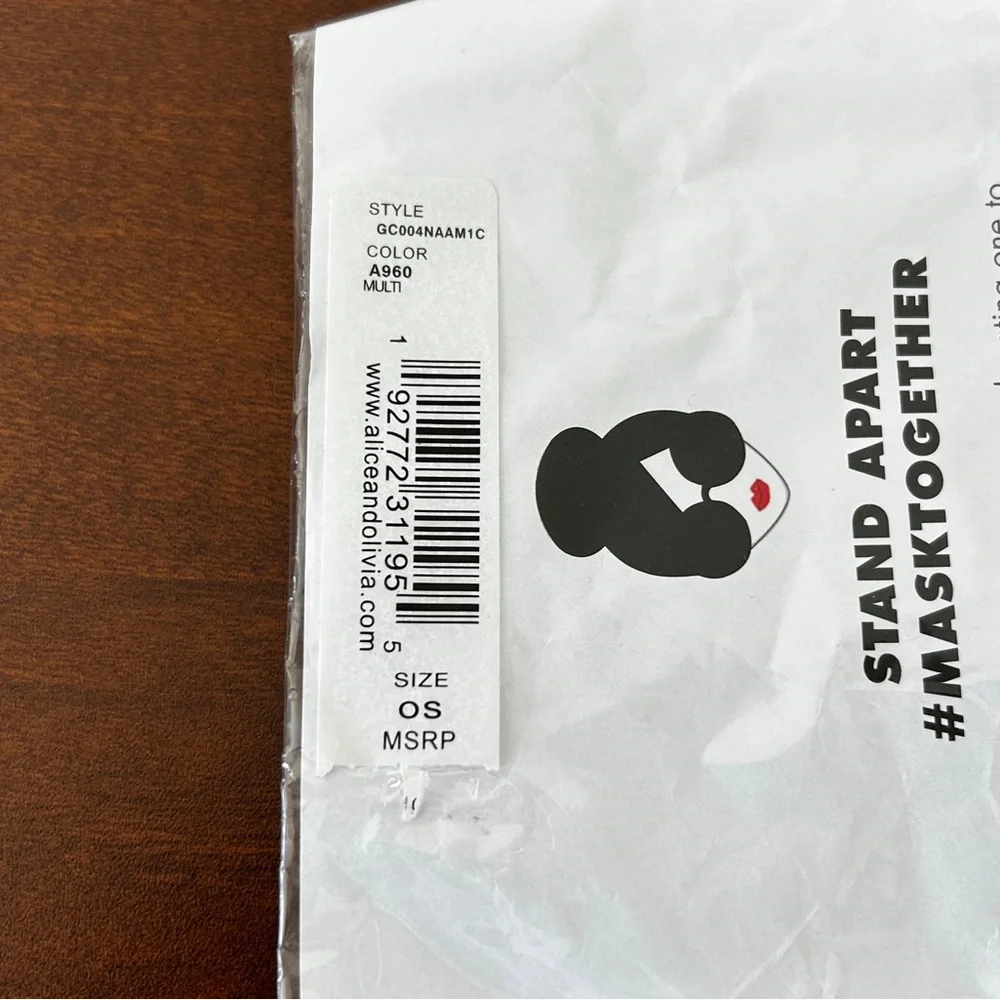 Alice + Olivia Face Mask, New in Unopened bag
